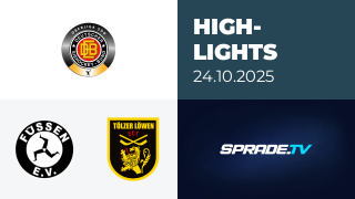24.10.2025 - Highlights - EV Füssen vs. Tölzer Löwen