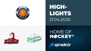21.04.2025 - Highlights - Hannover Scorpions vs. Bietigheim Steelers