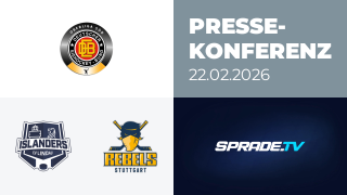 22.02.2026 - Pressekonferenz - EV Lindau Islanders vs. Stuttgart Rebels