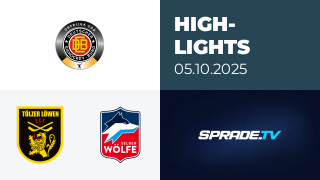 05.10.2025 - Highlights - Tölzer Löwen vs. Selber Wölfe