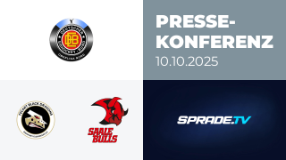 10.10.2025 - Pressekonferenz - TecArt BlackDragons vs. Saale Bulls Halle