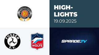 19.09.2025 - Highlights - EV Füssen vs. Selber Wölfe