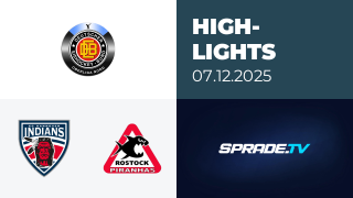 07.12.2025 - Highlights - Hannover Indians vs. Rostock Piranhas
