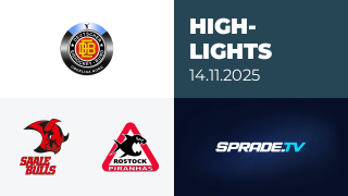 14.11.2025 - Highlights - Saale Bulls Halle vs. Rostock Piranhas