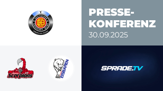 30.09.2025 - Pressekonferenz - Hannover Scorpions vs. Hammer Eisbären