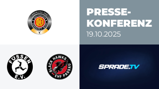 19.10.2025 - Pressekonferenz - EV Füssen vs. EHF Passau Black Hawks