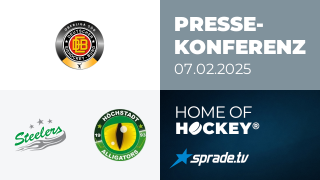 07.02.2025 - Pressekonferenz - Bietigheim Steelers vs. Höchstadter EC