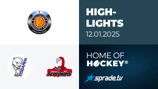 12.01.2025 - Highlights - Hammer Eisbären vs. Hannover Scorpions