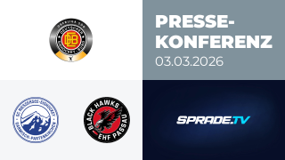 03.03.2026 - Pressekonferenz - SC Riessersee vs. EHF Passau Black Hawks