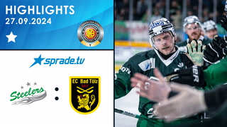 27.09.2024 - Highlights - Bietigheim Steelers vs. Tölzer Löwen
