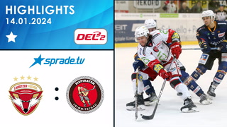 14.01.2024 - Highlights - Lausitzer Füchse vs. Eispiraten Crimmitschau