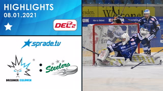 08.01.2021 - Highlights - Dresdner Eislöwen vs. Bietigheim Steelers