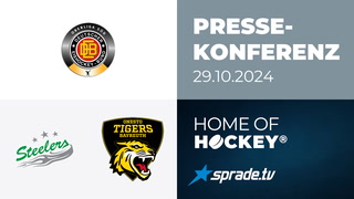 29.10.2024 - Pressekonferenz - Bietigheim Steelers vs. onesto Tigers Bayreuth
