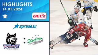 14.01.2024 - Highlights - EHC Freiburg vs. Bietigheim Steelers