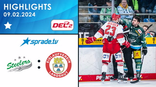 09.02.2024 - Highlights - Bietigheim Steelers vs. EV Landshut
