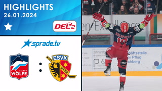 26.01.2024 - Highlights - Selber Wölfe vs. ESV Kaufbeuren