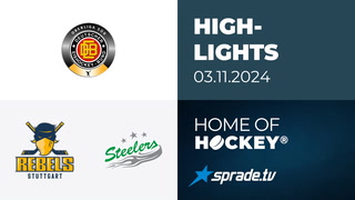 03.11.2024 - Highlights - Stuttgart Rebels vs. Bietigheim Steelers