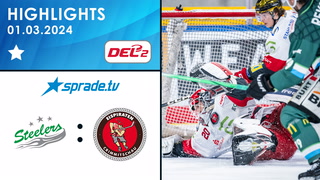 01.03.2024 - Highlights - Bietigheim Steelers vs. Eispiraten Crimmitschau