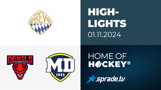01.11.2024 - Highlights - Devils Ulm/Neu-Ulm vs. Schweinfurt Mighty Dogs