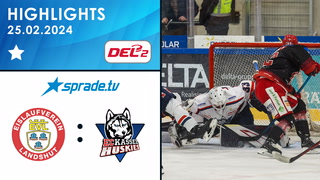 25.02.2024 - Highlights - EV Landshut vs. EC Kassel Huskies