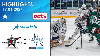19.01.2024 - Highlights - Starbulls Rosenheim vs. Dresdner Eislöwen
