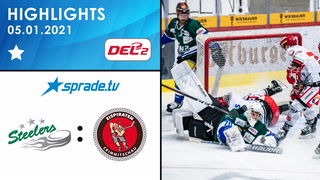 05.01.2021 - Highlights - Bietigheim Steelers vs. Eispiraten Crimmitschau