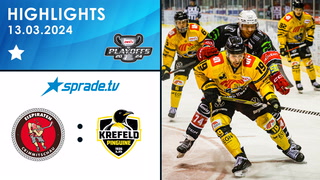 13.03.2024 - Highlights - Eispiraten Crimmitschau vs. Krefeld Pinguine