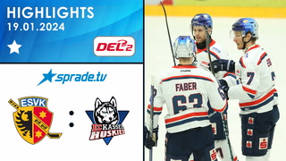 19.01.2024 - Highlights - ESV Kaufbeuren vs. EC Kassel Huskies
