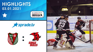 03.01.2021 - Highlights - Herner EV vs. Saale Bulls Halle