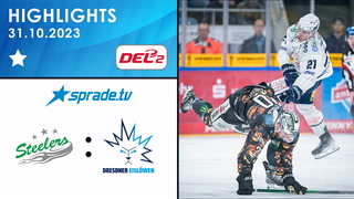 31.10.2023 - Highlights - Bietigheim Steelers vs. Dresdner Eislöwen