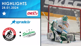 28.01.2024 - Highlights - EC Bad Nauheim vs. Bietigheim Steelers