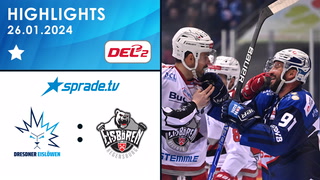 26.01.2024 - Highlights - Dresdner Eislöwen vs. Eisbären Regensburg