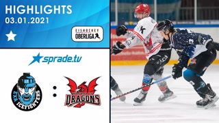03.01.2021 - Highlights - EXA Icefighters Leipzig vs. Herforder Ice Dragons