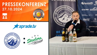 27.10.2024 - Pressekonferenz - SC Riessersee vs. Bietigheim Steelers