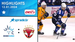 12.01.2024 - Highlights - Dresdner Eislöwen vs. Lausitzer Füchse