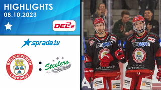 08.10.2023 - Highlights - EV Landshut vs. Bietigheim Steelers