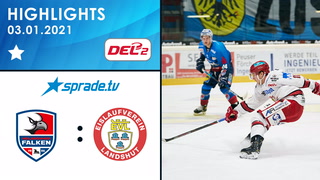 03.01.2021 - Highlights - Heilbronner Falken vs. EV Landshut